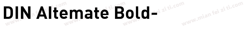 DIN AItemate Bold字体转换